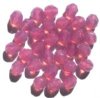 25 8mm Faceted Milky Pink Opal Firepolish Beads